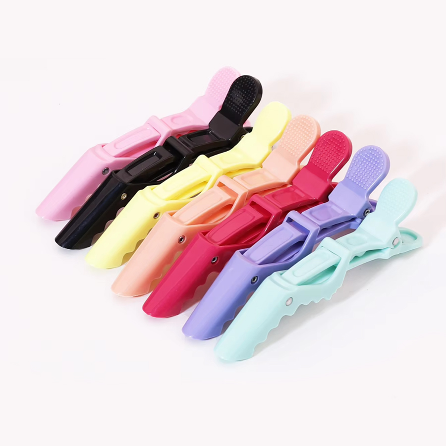 Crocodile Clip Set - 6 ชิ้น/เซ็ตคลิปผมจระเข้คลิปตัดผมกิ๊บตัดผมสำหรับแบ่งส่วน, จัดแต่งทรงผม, ย้อม