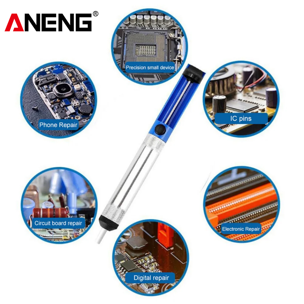 Flux Pen Electronics - ปั๊มดูดตะกั่ว ANENG เครื่องมือดูดตะกั่วสำหรับงานอิเล็กทรอนิกส์ ซ่อมแผงวงจรโทรศัพท์มือถือ งาน DIY