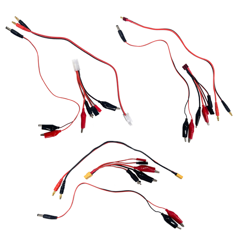 Crocodile Clip Set - Deans เครื่องชาร์จบาลานซ์ RC ชุด XT60สายต่อ Tamiya