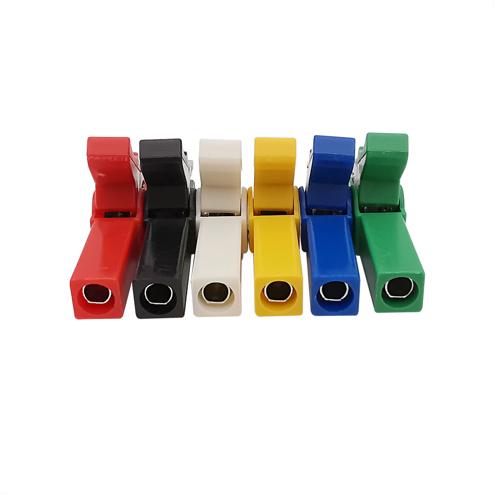 Crocodile Clip Set - คลิปหนีบสายไฟแบบจระเข้ 6 ชิ้น/ชุด ขนาด 55 มม.