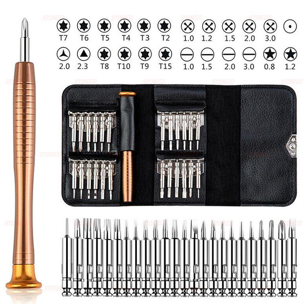 Diy Electronics Components Kit - ชุดไขควงความแม่นยำสูง 25 in 1 ชุดไขควงอเนกประสงค์ Torx