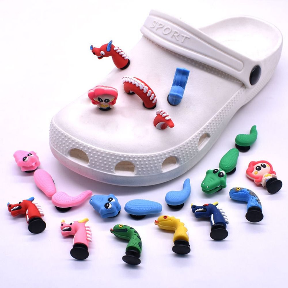 Crocodile Clip Set - คลิปหนีบรองเท้า 3 มิติ ของตกแต่ง DIY สำหรับรองเท้าแตะ