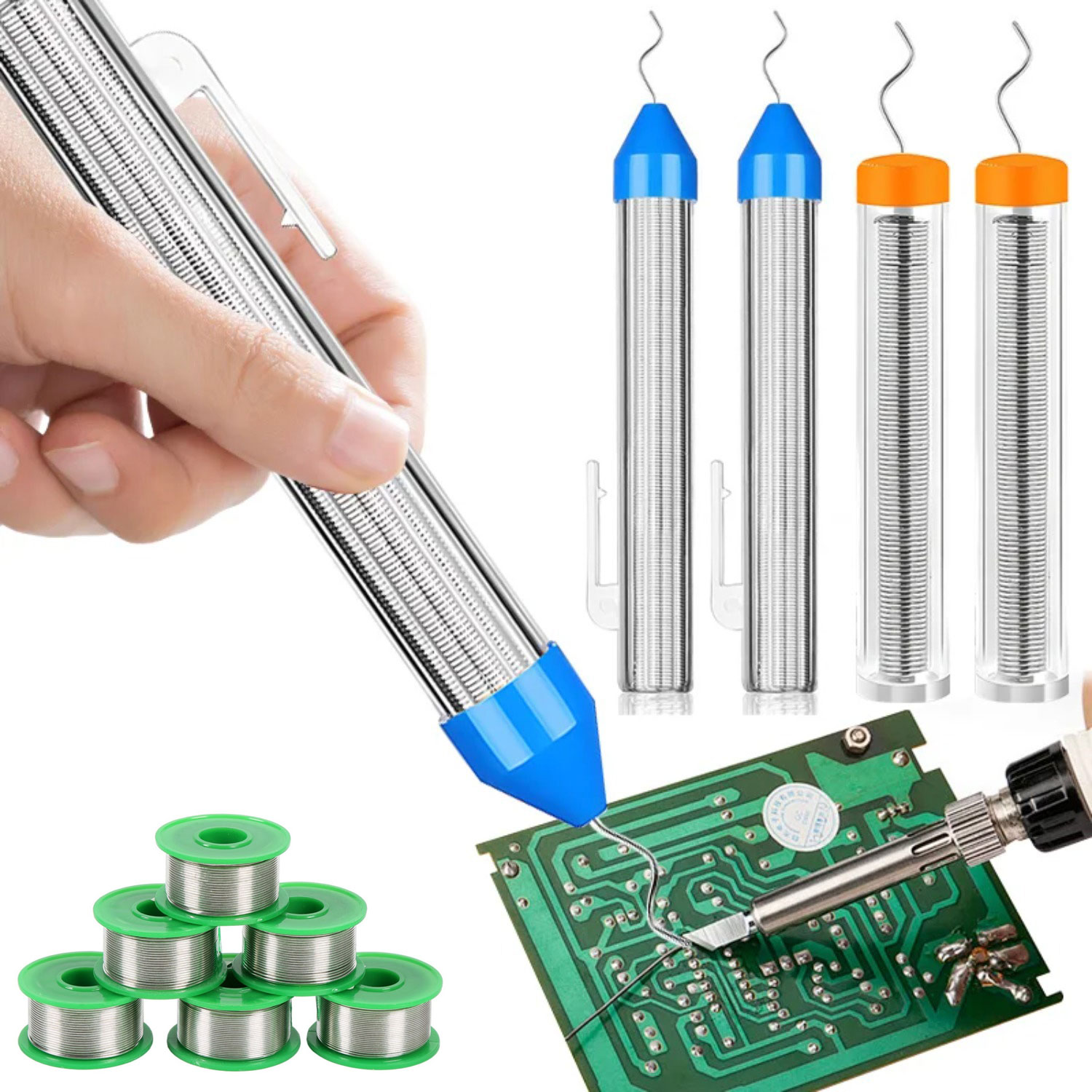 Flux Pen Electronics - ลวดบัดกรีแบบปากกา ปราศจากสารตะกั่ว ขนาด 0.8/1.0 มม. ลวดบัดกรีแบบพกพา