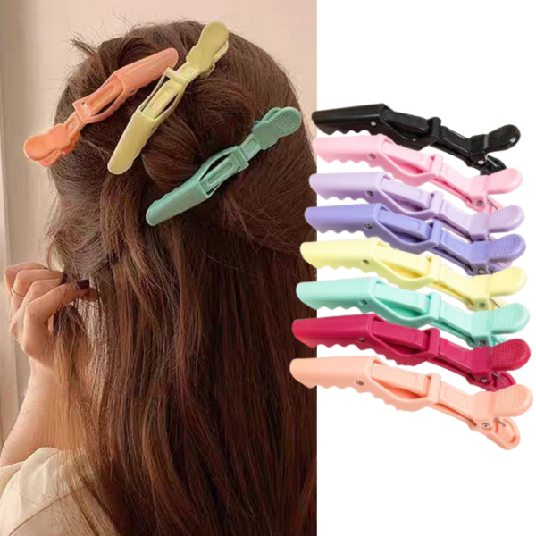 Crocodile Clip Set - ชุด 6 ชิ้น Vivid จระเข้คลิปผม Professional