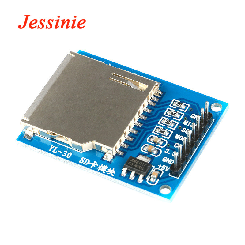 Sd Card Module Spi - 1 ชิ้น SD การ์ดโมดูลอ่านและเขียนโมดูลสมาร์ทอิเล็กทรอนิกส์ช่องเสียบซ็อกเก็ตเครื่องอ่าน ARM MCU