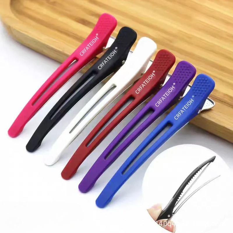 กิ๊บหนีบผมแบบไม่โค้งงอ 6 ชิ้น/ - Crocodile Clip Set บทวิจารณ์และราคา