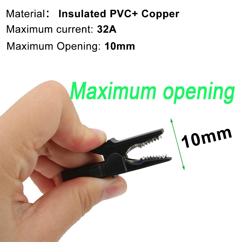 ชุดคลิปหนีบสายไฟแบบจระเข้พร้อม - Crocodile Clip Set บทวิจารณ์และราคา