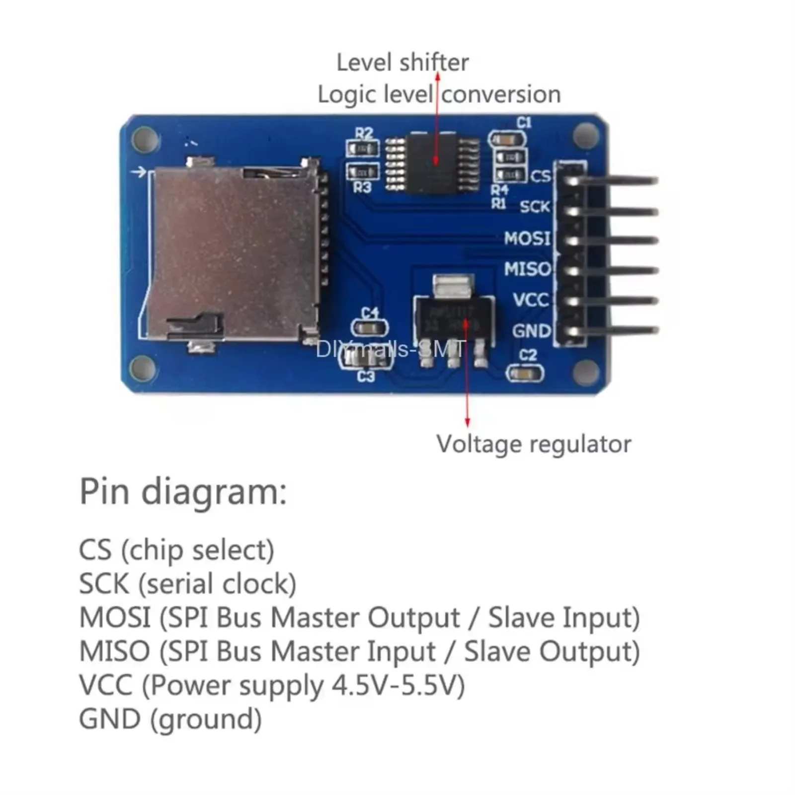 โมดูลการ์ด Micro SD ขนาดเล็ก อ - Sd Card Module Spi บทวิจารณ์และราคา