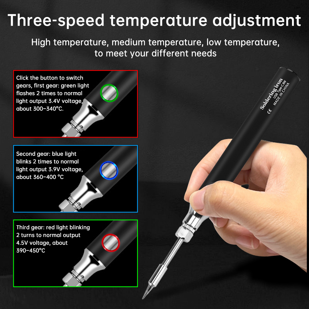 หัวแร้งบัดกรีแบบมินิ USB Type- - Flux Pen Electronics บทวิจารณ์และราคา