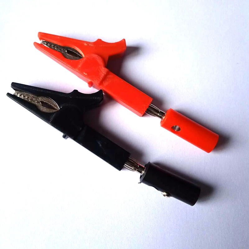 คลิปจระเข้พร้อมปลั๊กกล้วยชุดไม - Crocodile Clip Set บทวิจารณ์และราคา