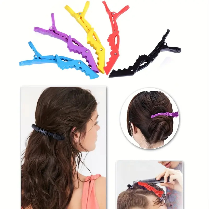 6 ชิ้น/เซ็ตคลิปผมจระเข้คลิปตัด - Crocodile Clip Set บทวิจารณ์และราคา