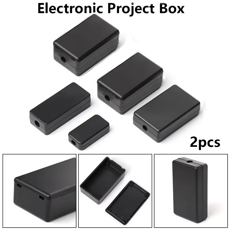 กล่องพลาสติกกันน้ำสีดำ 2 ชิ้น  - Diy Electronics Storage บทวิจารณ์และราคา