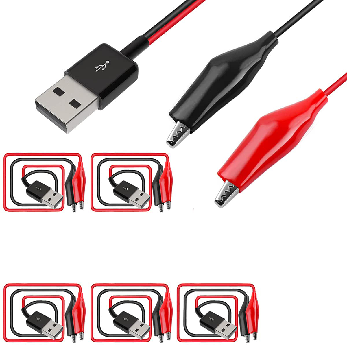 คลิปจระเข้เป็น USB, ที่หนีบจระ - Crocodile Clip Set บทวิจารณ์และราคา