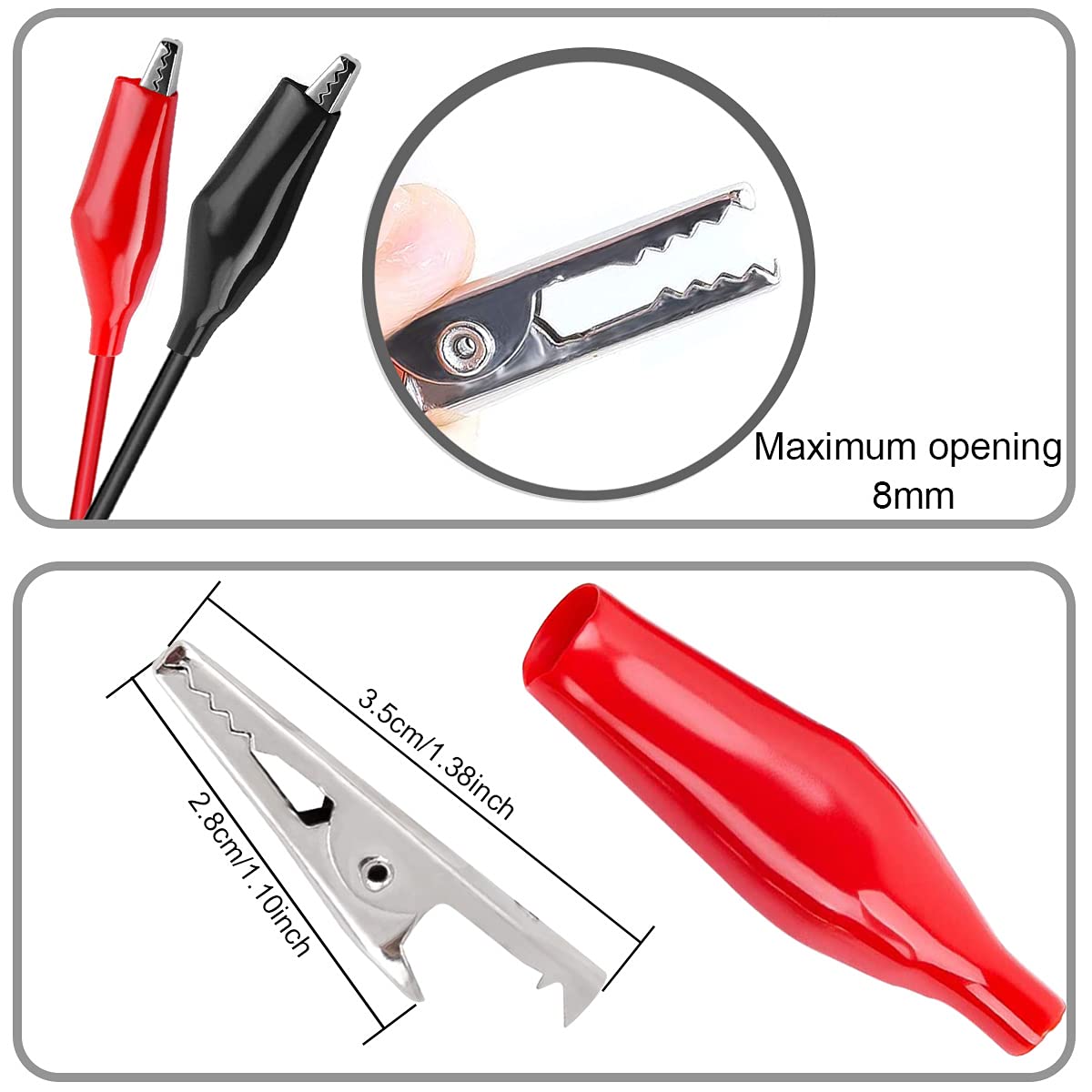 คลิปจระเข้เป็น USB, ที่หนีบจระ - Crocodile Clip Set บทวิจารณ์และราคา