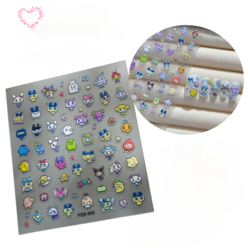 สติกเกอร์ติดเล็บ 3 มิติ ลายการ - Diy Electronics Components Kit บทวิจารณ์และราคา