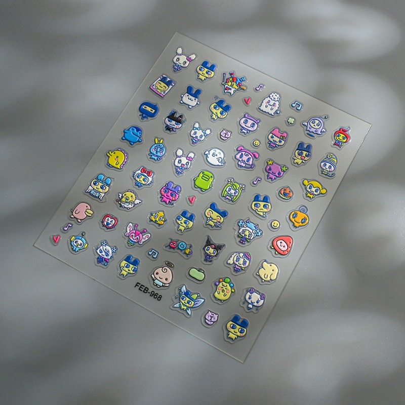 สติกเกอร์ติดเล็บ 3 มิติ ลายการ - Diy Electronics Components Kit บทวิจารณ์และราคา