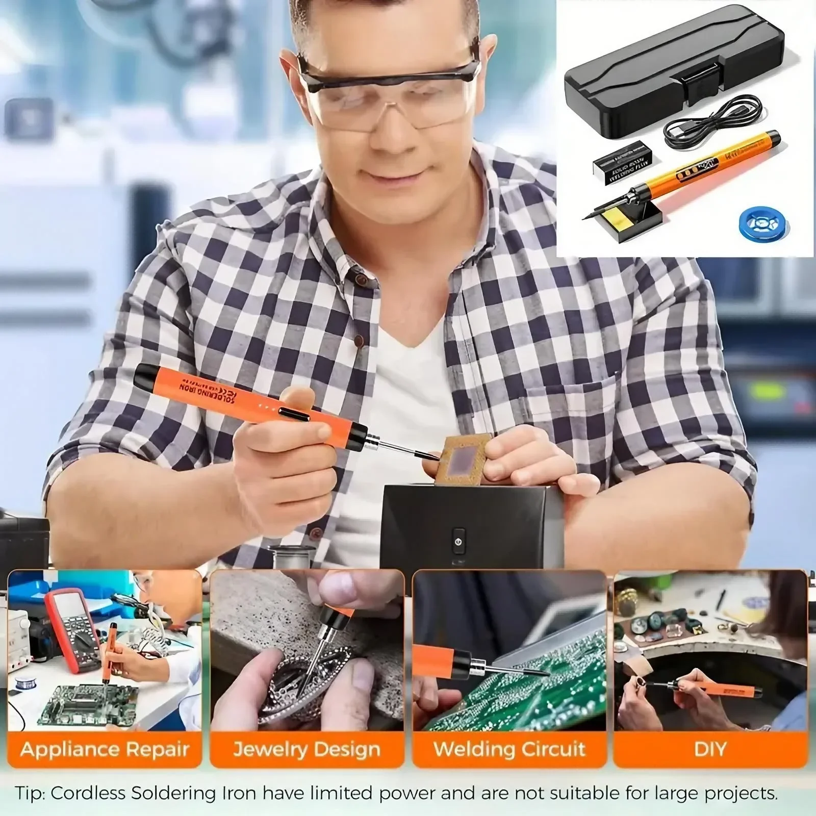หัวแร้งขนาดเล็กแบบไร้สาย ชาร์จ - Flux Pen Electronics บทวิจารณ์และราคา