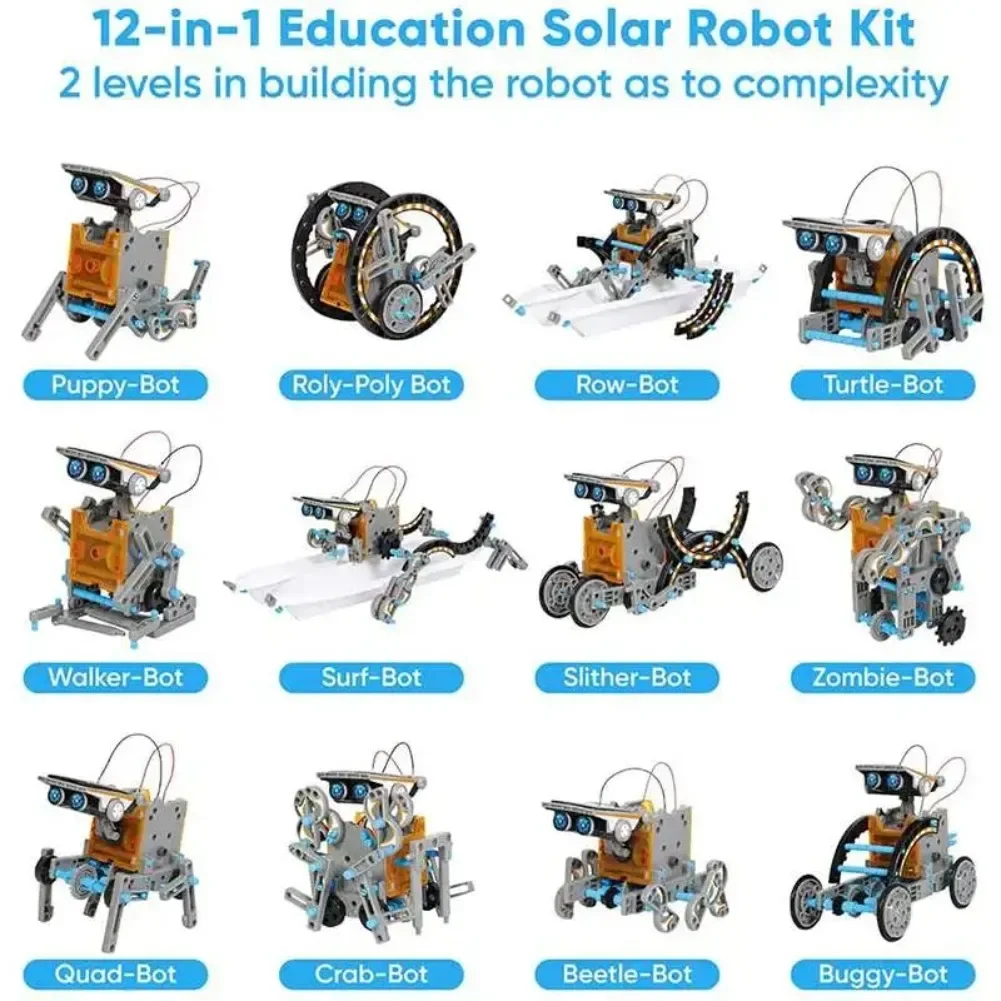13 in 1 พลังงานแสงอาทิตย์หุ่นย - Diy Electronics Components Kit บทวิจารณ์และราคา