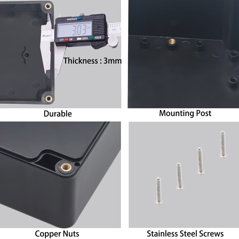 กล่องกันน้ําพลาสติก ABS ไฟฟ้าก - Diy Electronics Storage บทวิจารณ์และราคา